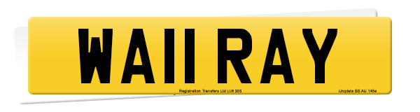 Registration number WA11 RAY